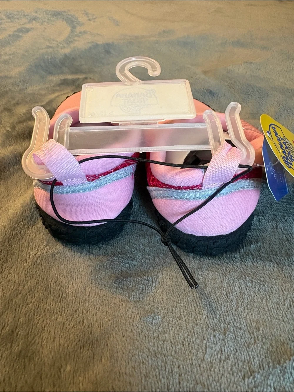 Banana Boat Kids Pink Water Shoes - Easy Slip-On Size S (5/6)